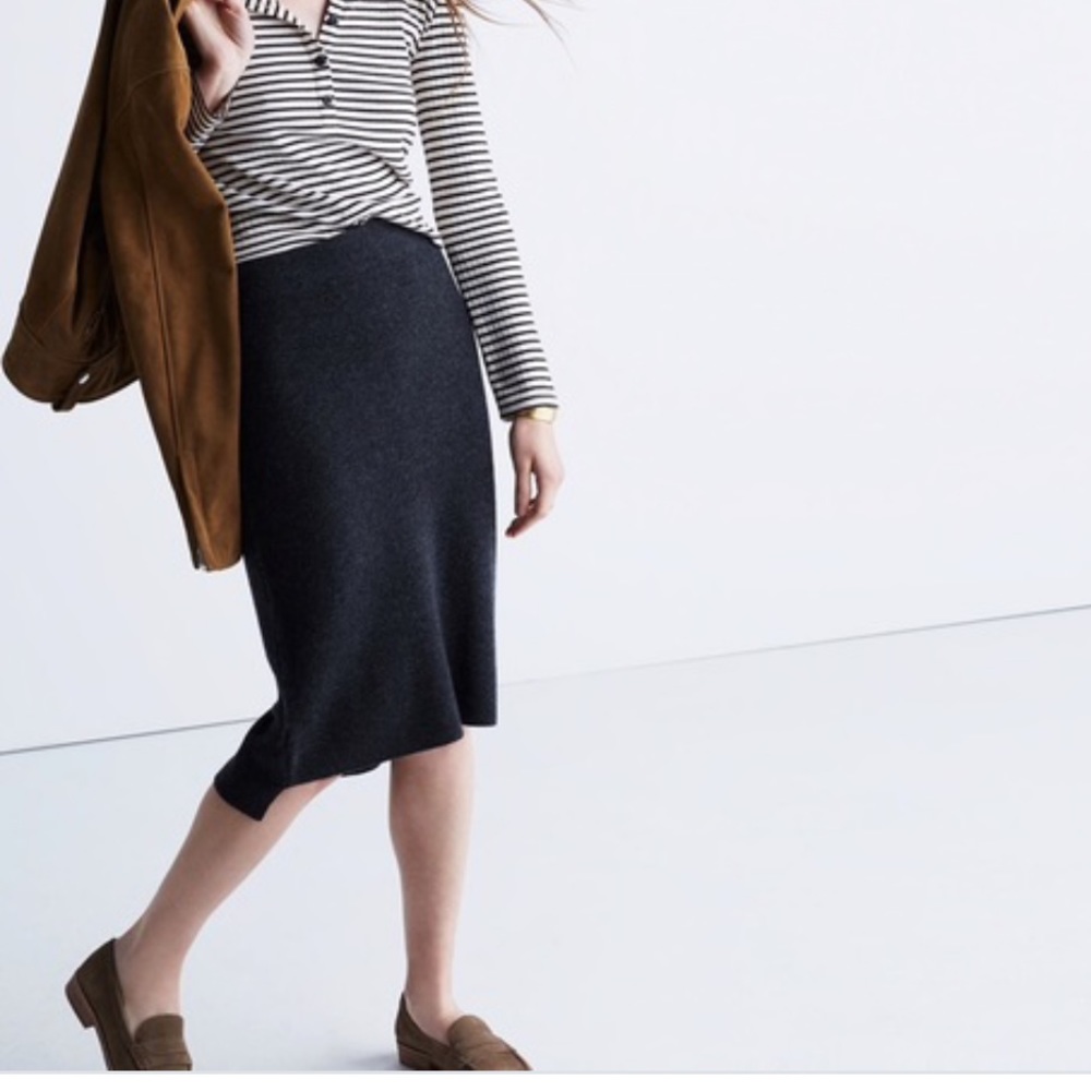 Madewell Rowhouse Sweater skirt